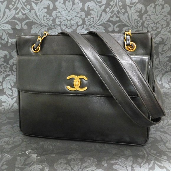 Chanel Black Lambskin Tote - Picture 1 of 11